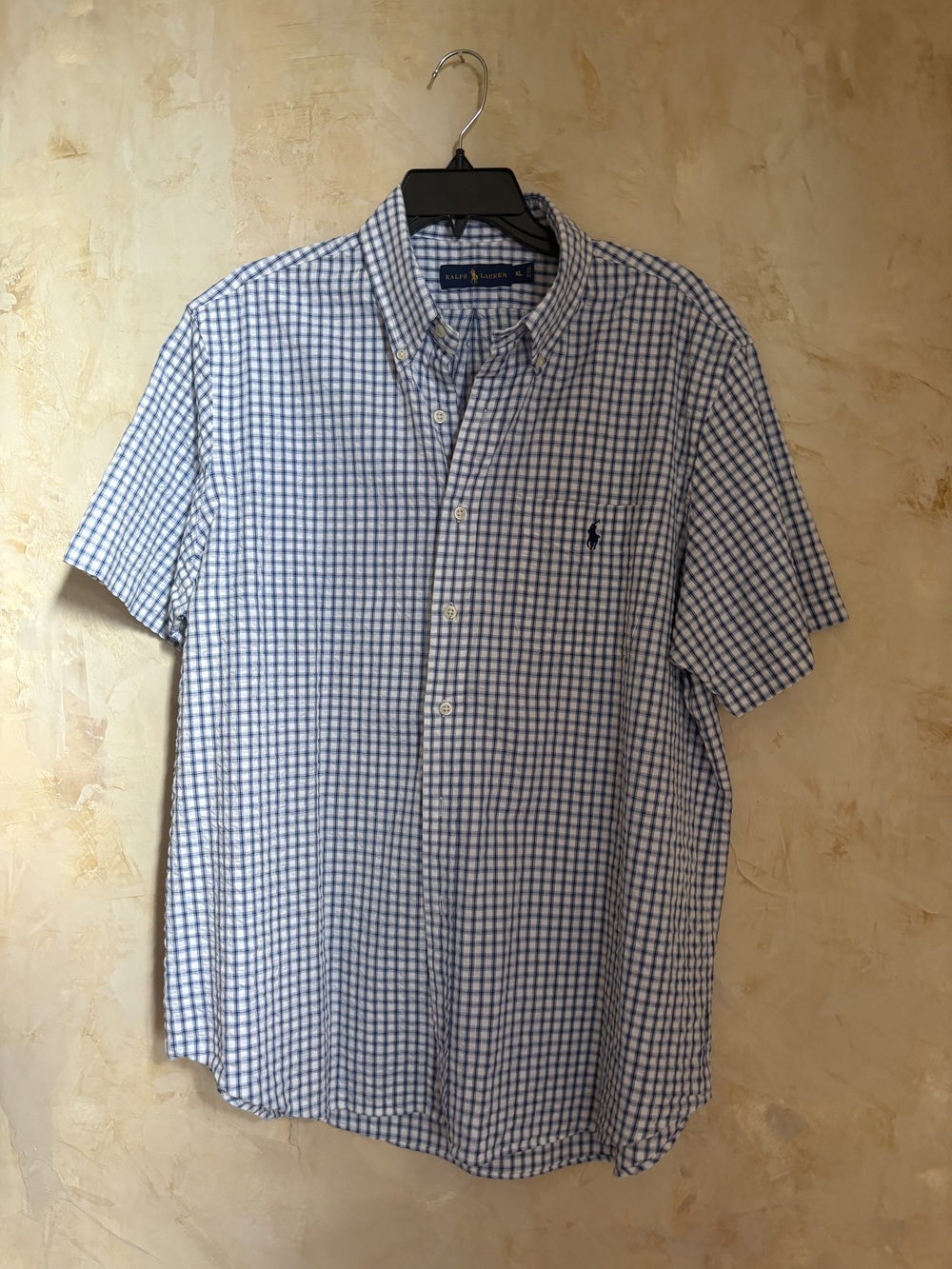 Ralph Lauren Men Short Sleeve Shirt, great condition , never worn, XL